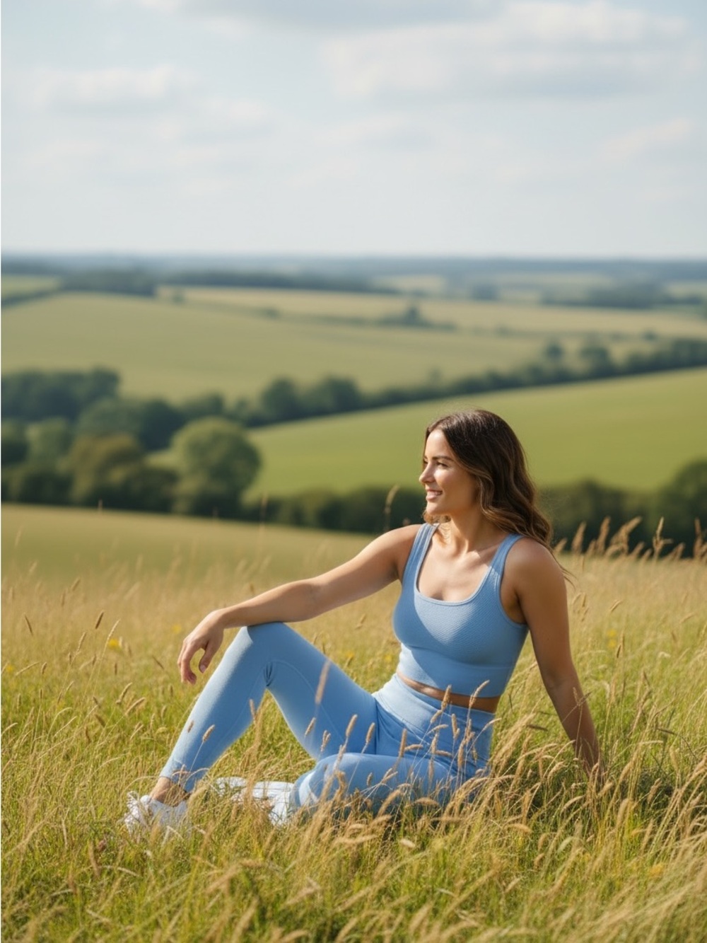 Hera Collection Sky Blue Ribbed Apparel - Picture 2 of 5